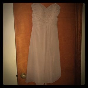 Bridesmaid dress. Taupe.